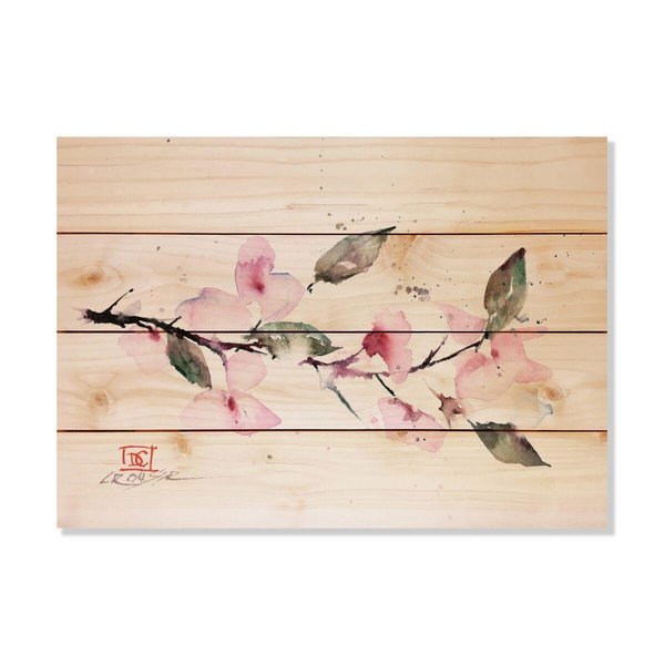 Wile E. Wood 20 x 14 in. Crousers Cherry Blossom Wood Art DCCBL-2014